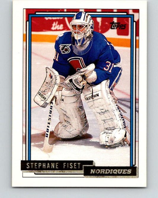 1992-93 Topps Gold #285G Stephane Fiset Mint Quebec Nordiques