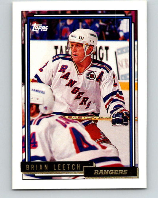 1992-93 Topps Gold #293G Brian Leetch Mint New York Rangers