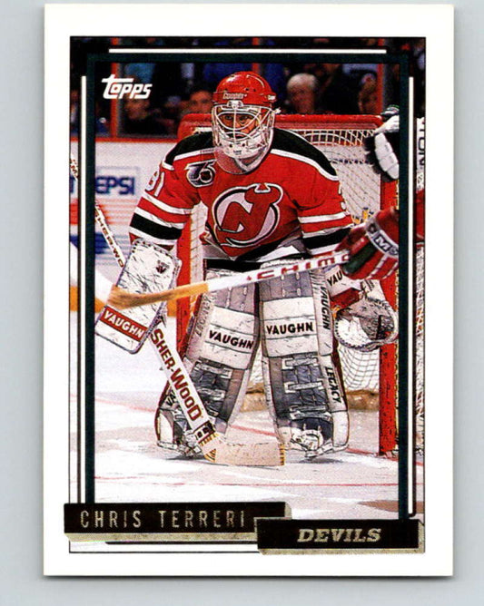 1992-93 Topps Gold #303G Chris Terreri Mint New Jersey Devils  Image 1