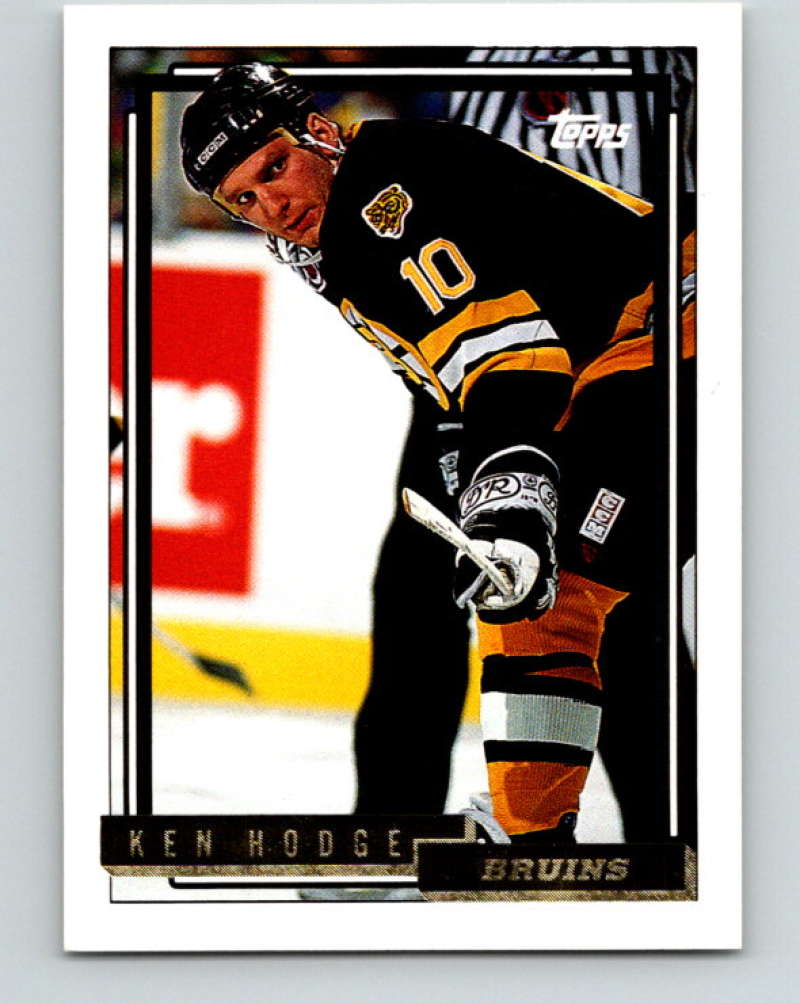 1992-93 Topps Gold #306G Ken Hodge Jr. Mint Boston Bruins  Image 1