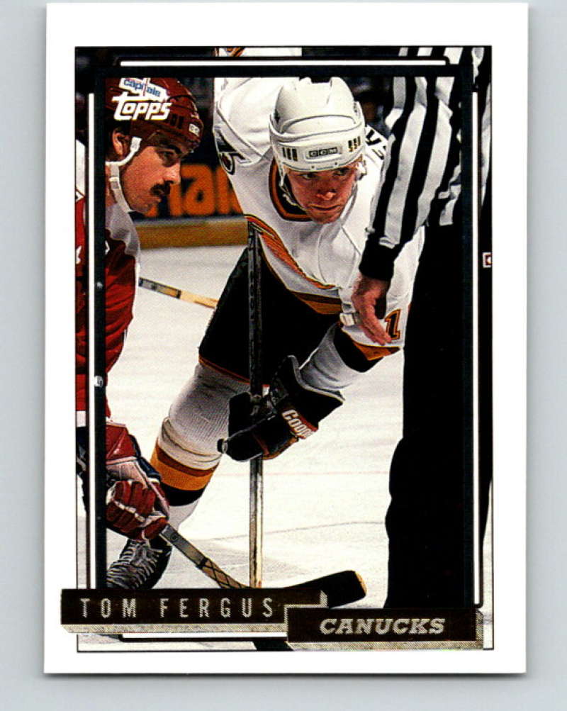 1992-93 Topps Gold #311G Tom Fergus Mint Vancouver Canucks  Image 1