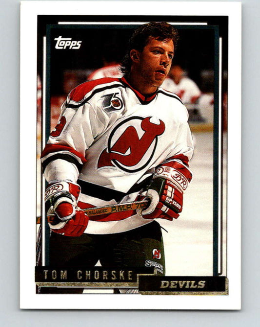 1992-93 Topps Gold #313G Tom Chorske Mint New Jersey Devils  Image 1