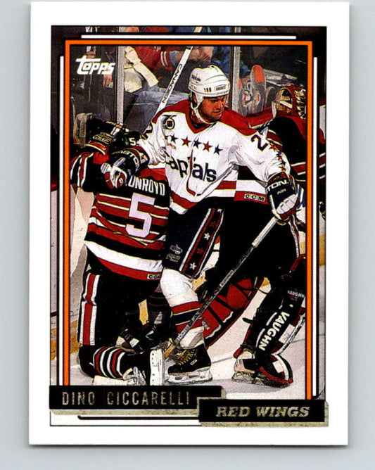 1992-93 Topps Gold #318G Dino Ciccarelli Mint Washington Capitals  Image 1