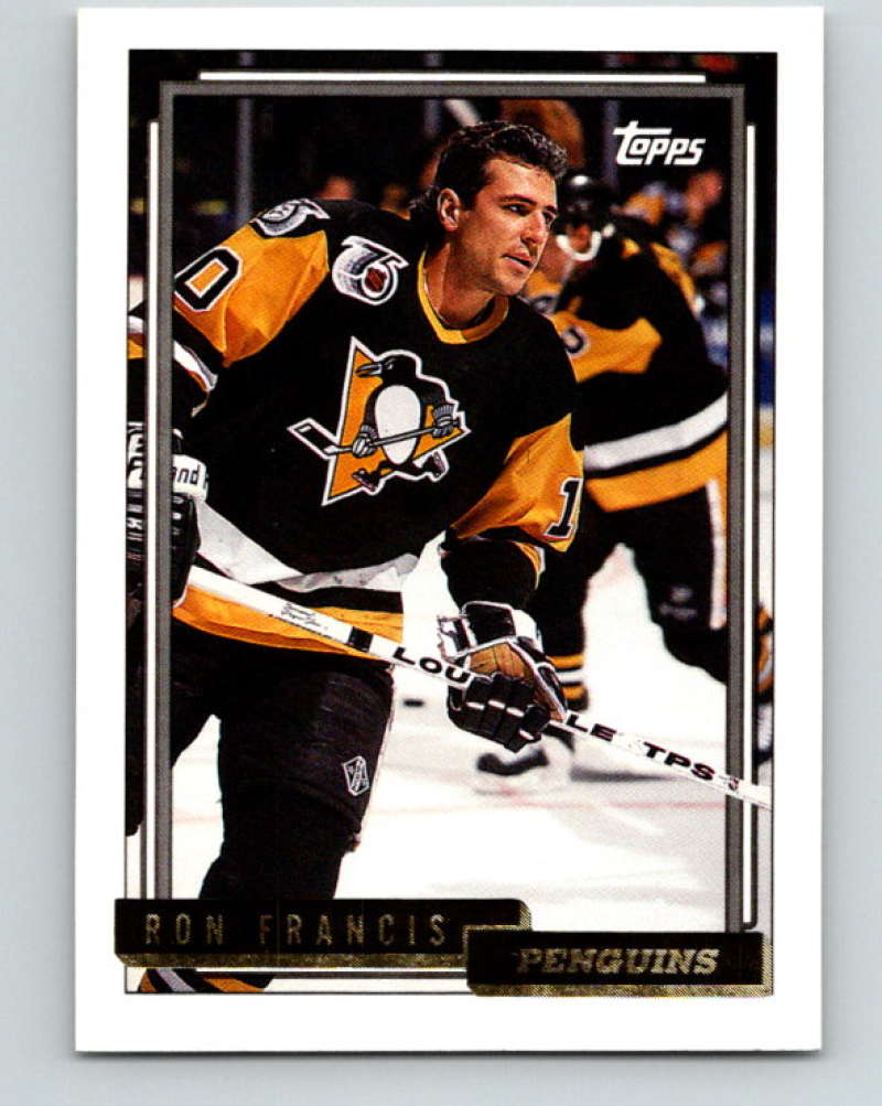 1992-93 Topps Gold #322G Ron Francis Mint Pittsburgh Penguins