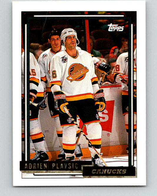 1992-93 Topps Gold #323G Adrien Plavsic Mint Vancouver Canucks