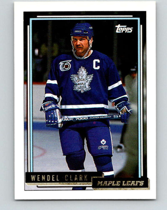 1992-93 Topps Gold #325G Wendel Clark Mint Toronto Maple Leafs