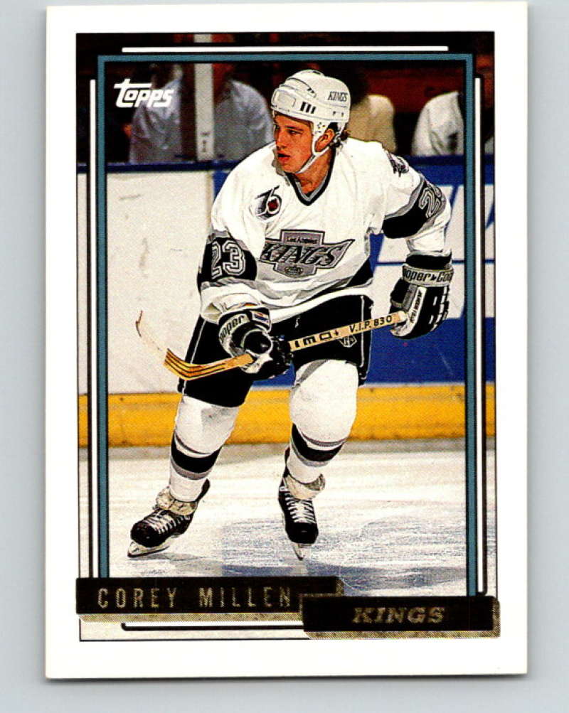 1992-93 Topps Gold #326G Corey Millen Mint Los Angeles Kings  Image 1