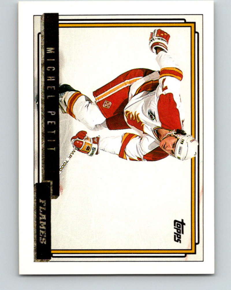 1992-93 Topps Gold #337G Michel Petit Mint Calgary Flames
