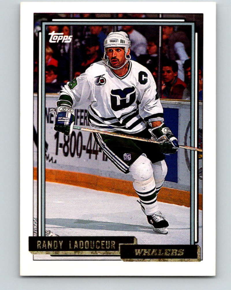 1992-93 Topps Gold #344G Randy Ladouceur Mint Hartford Whalers