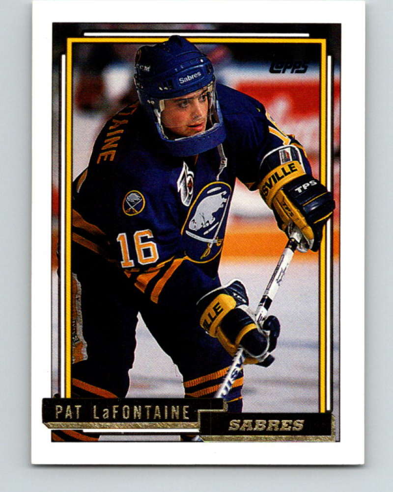 1992-93 Topps Gold #345G Pat LaFontaine Mint Buffalo Sabres