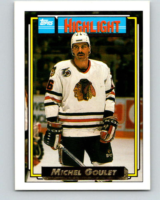 1992-93 Topps Gold #347G Michel Goulet HL Mint Chicago Blackhawks