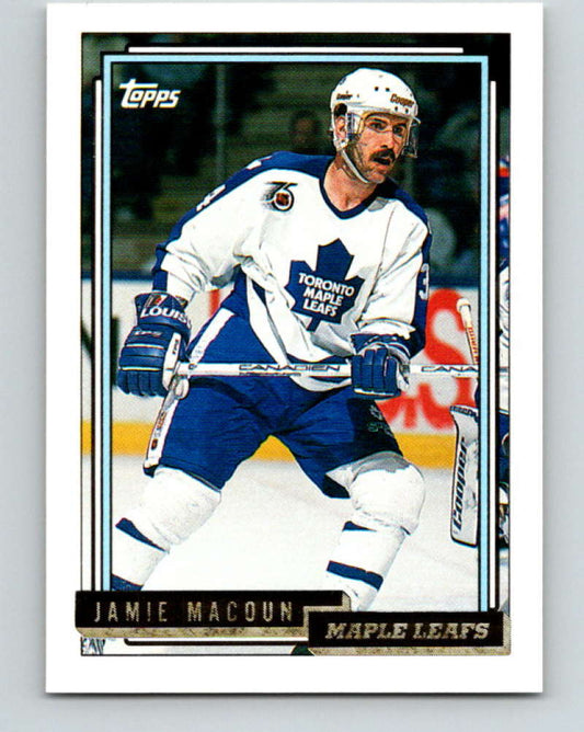 1992-93 Topps Gold #348G Jamie Macoun Mint Toronto Maple Leafs