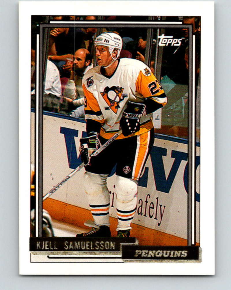 1992-93 Topps Gold #352G Kjell Samuelsson Mint Pittsburgh Penguins