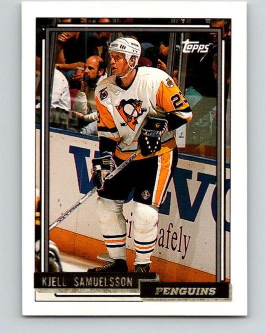 1992-93 Topps Gold #352G Kjell Samuelsson Mint Pittsburgh Penguins