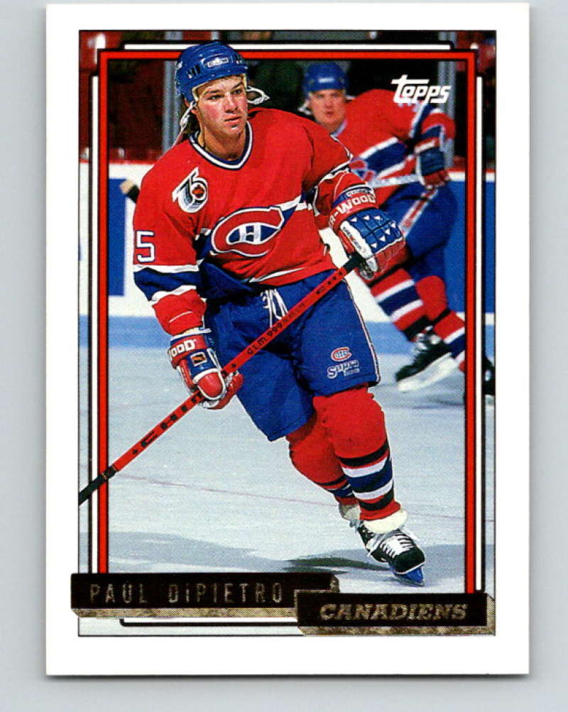 1992-93 Topps Gold #361G Paul DiPietro Mint Montreal Canadiens