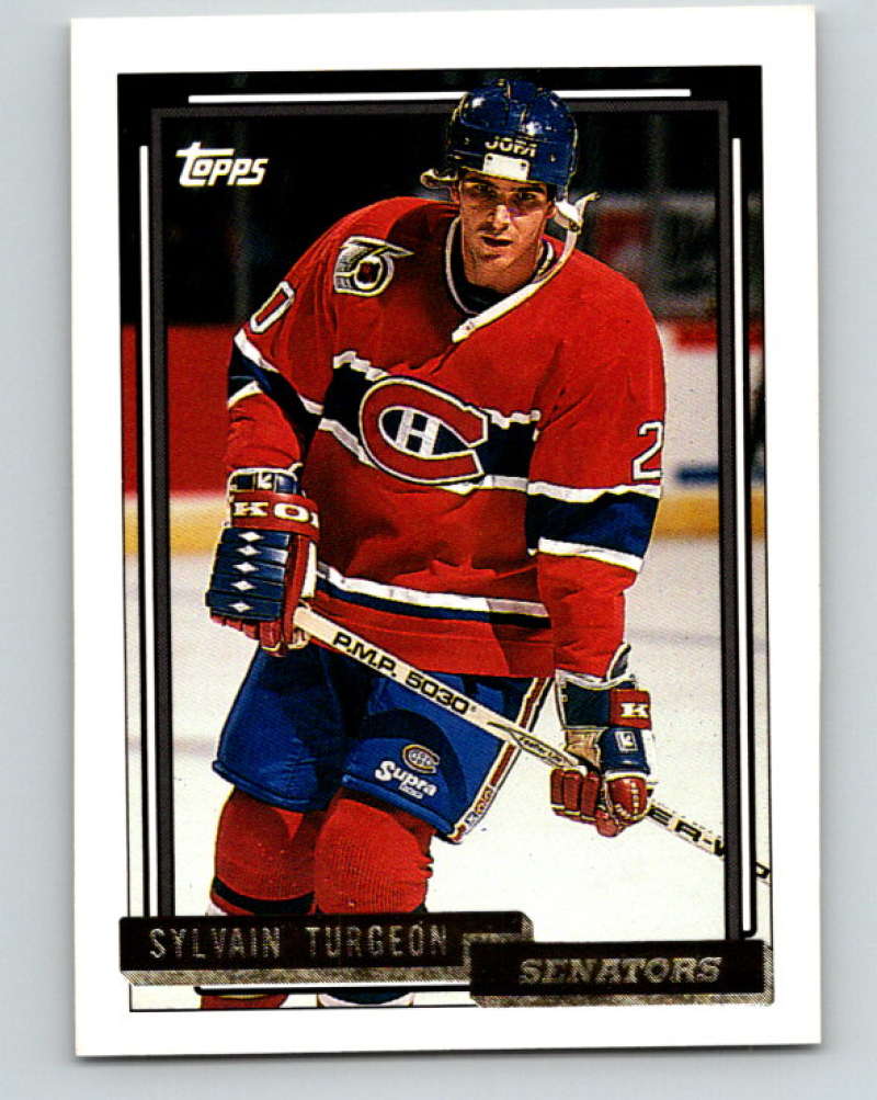 1992-93 Topps Gold #375G Sylvain Turgeon Mint Ottawa Senators  Image 1