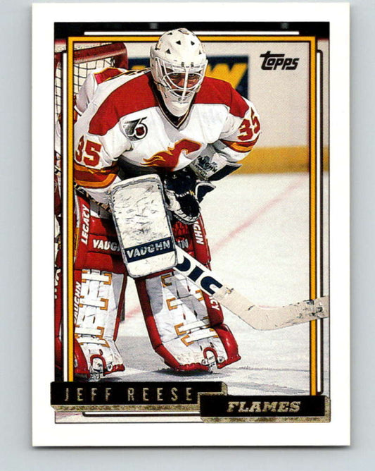 1992-93 Topps Gold #385G Jeff Reese Mint Calgary Flames  Image 1