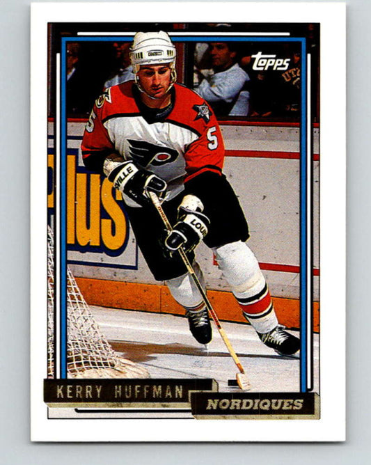 1992-93 Topps Gold #387G Kerry Huffman Mint Quebec Nordiques  Image 1
