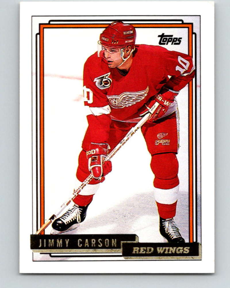1992-93 Topps Gold #398G Jimmy Carson Mint Detroit Red Wings  Image 1