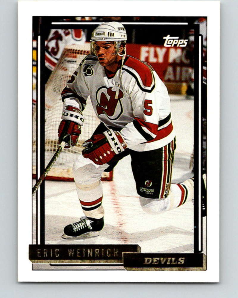 1992-93 Topps Gold #399G Eric Weinrich Mint New Jersey Devils  Image 1