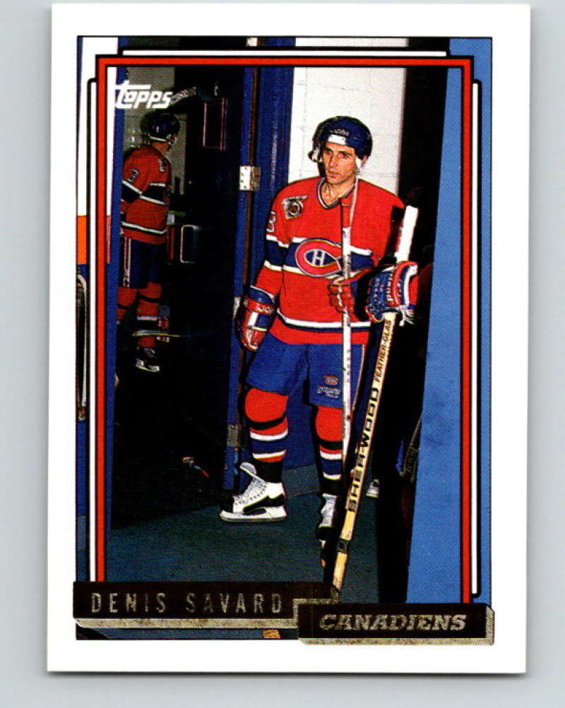 1992-93 Topps Gold #414G Denis Savard Mint Montreal Canadiens  Image 1