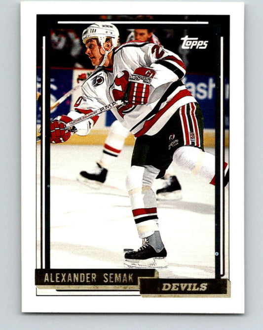 1992-93 Topps Gold #419G Alexander Semak Mint New Jersey Devils