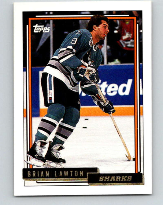 1992-93 Topps Gold #435G Brian Lawton Mint San Jose Sharks