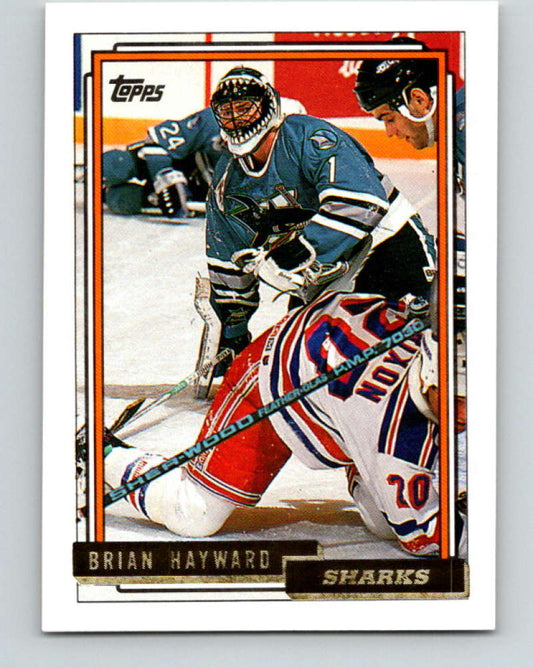 1992-93 Topps Gold #436G Brian Hayward Mint San Jose Sharks  Image 1
