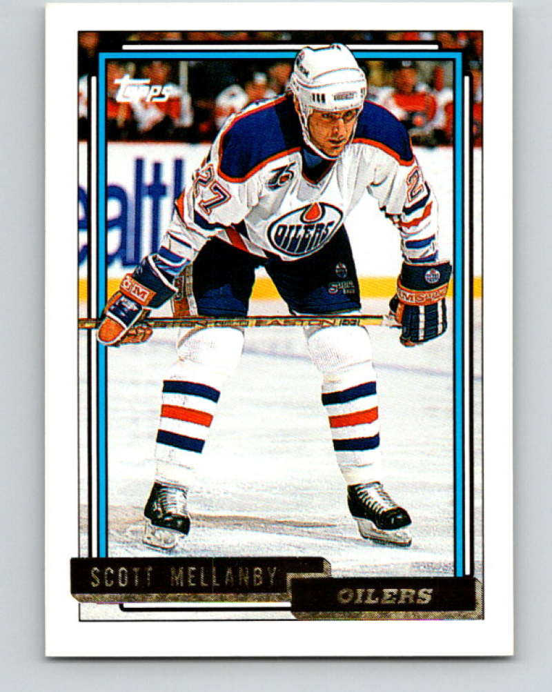 1992-93 Topps Gold #444G Scott Mellanby Mint Edmonton Oilers  Image 1