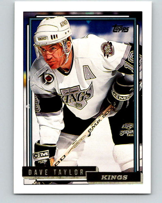 1992-93 Topps Gold #446G Dave Taylor UER Mint Los Angeles Kings  Image 1