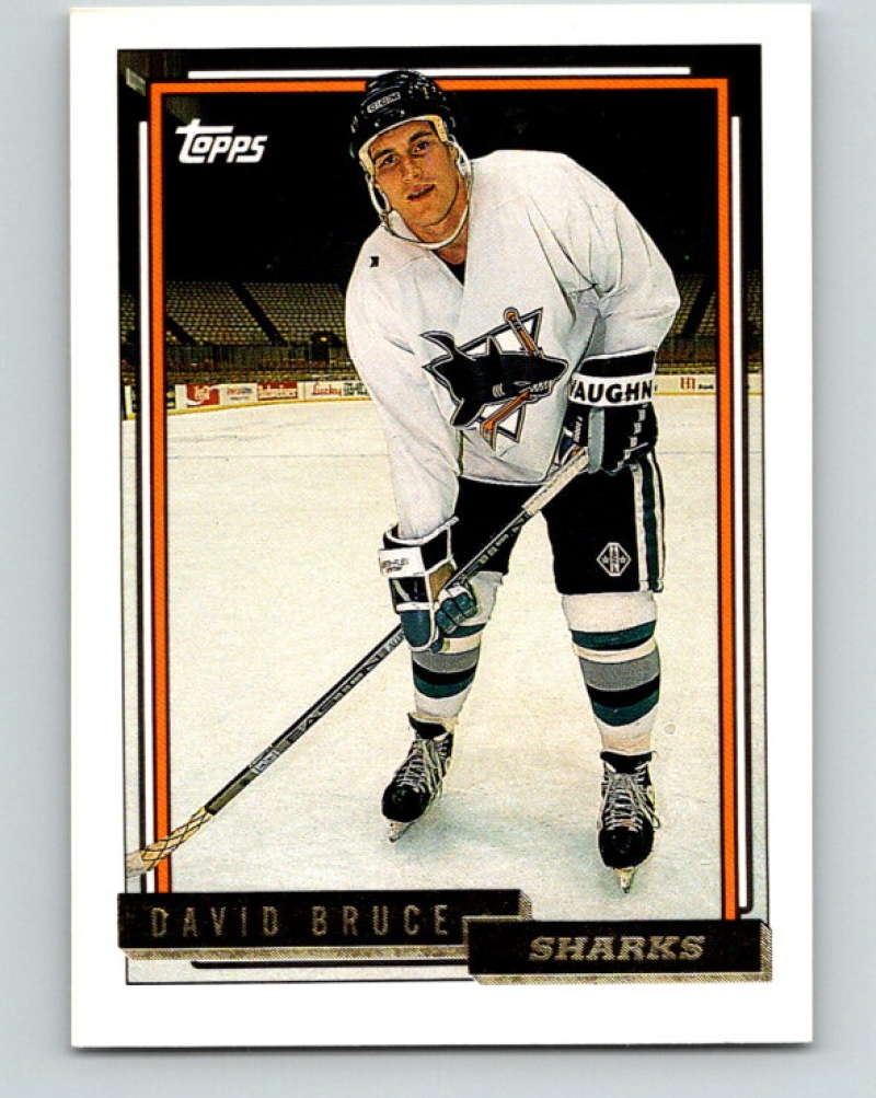1992-93 Topps Gold #448G David Bruce Mint San Jose Sharks
