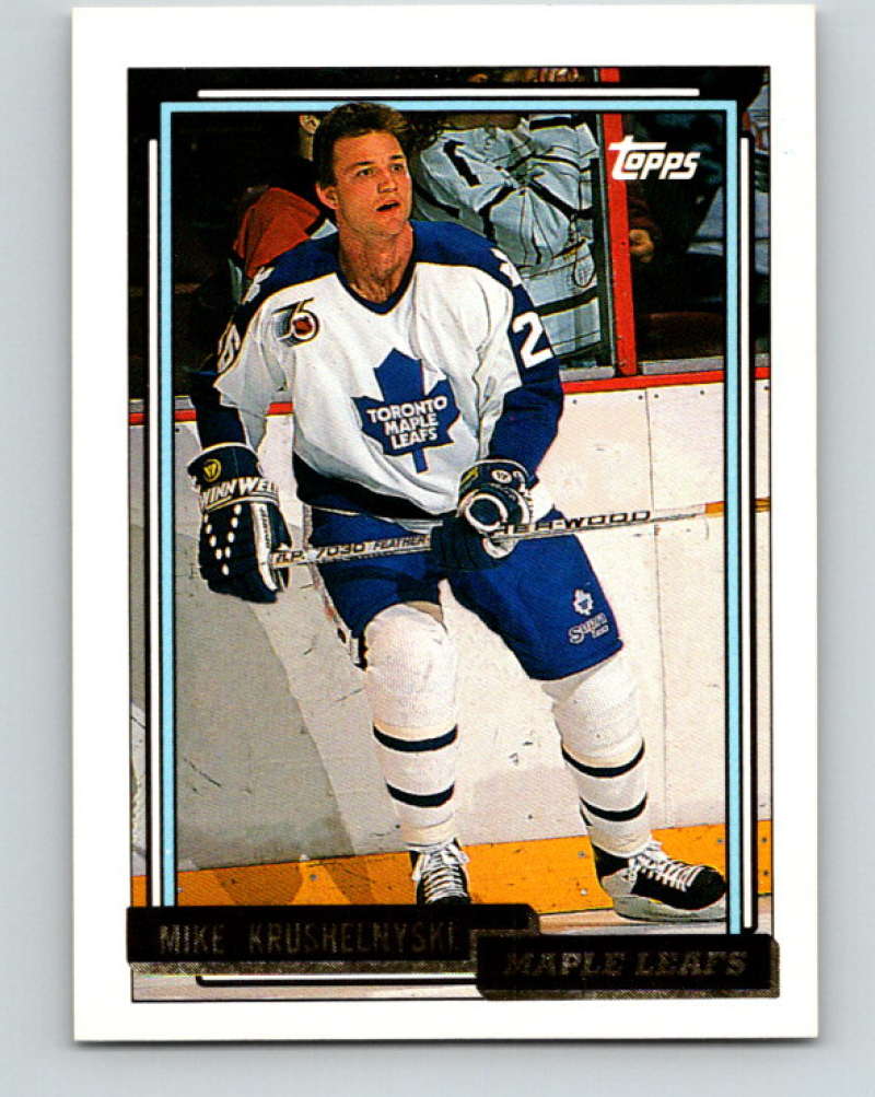 1992-93 Topps Gold #450G Mike Krushelnyski Mint Toronto Maple Leafs
