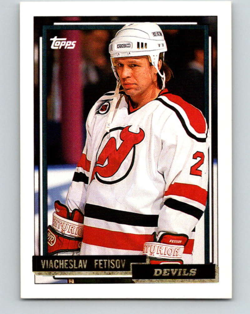 1992-93 Topps Gold #458G Slava Fetisov Mint New Jersey Devils