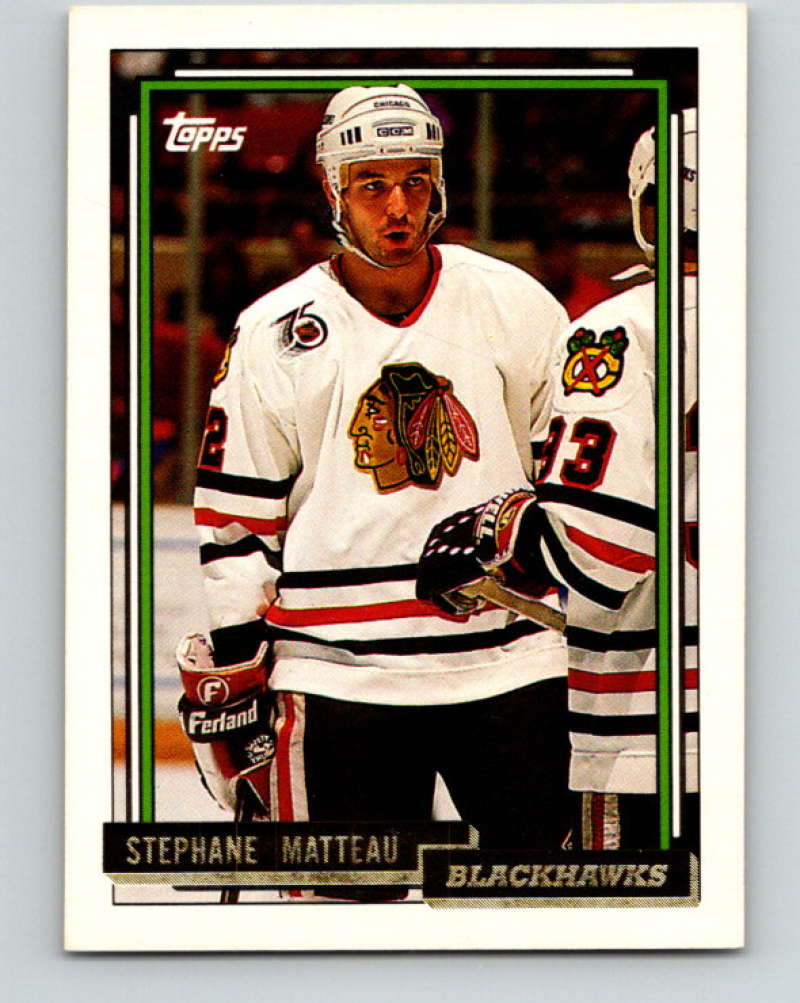 1992-93 Topps Gold #463G Stephane Matteau Mint Chicago Blackhawks