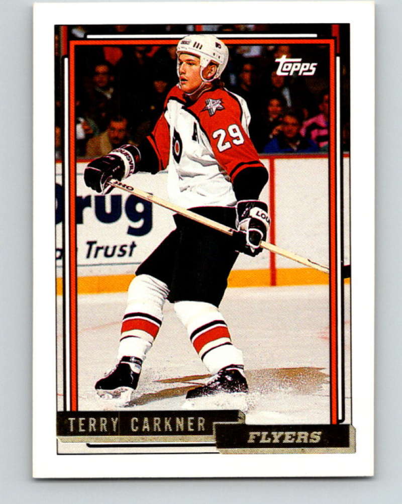 1992-93 Topps Gold #465G Terry Carkner Mint Philadelphia Flyers  Image 1