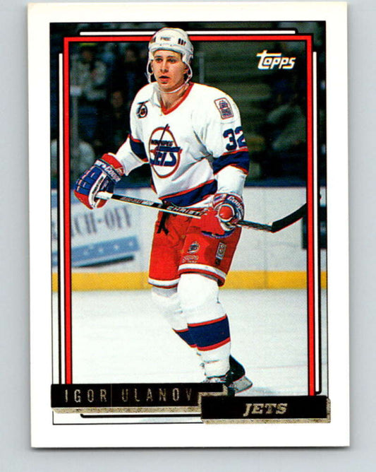 1992-93 Topps Gold #468G Igor Ulanov Mint Winnipeg Jets  Image 1