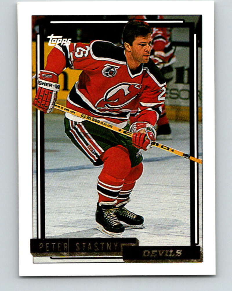 1992-93 Topps Gold #469G Peter Stastny Mint New Jersey Devils  Image 1