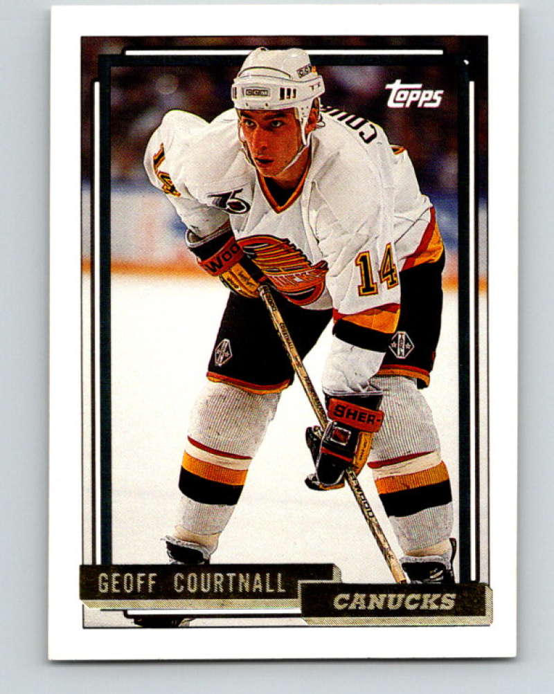 1992-93 Topps Gold #472G Geoff Courtnall Mint Vancouver Canucks