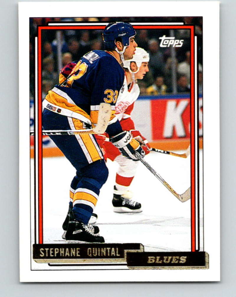 1992-93 Topps Gold #484G Stephane Quintal Mint St. Louis Blues