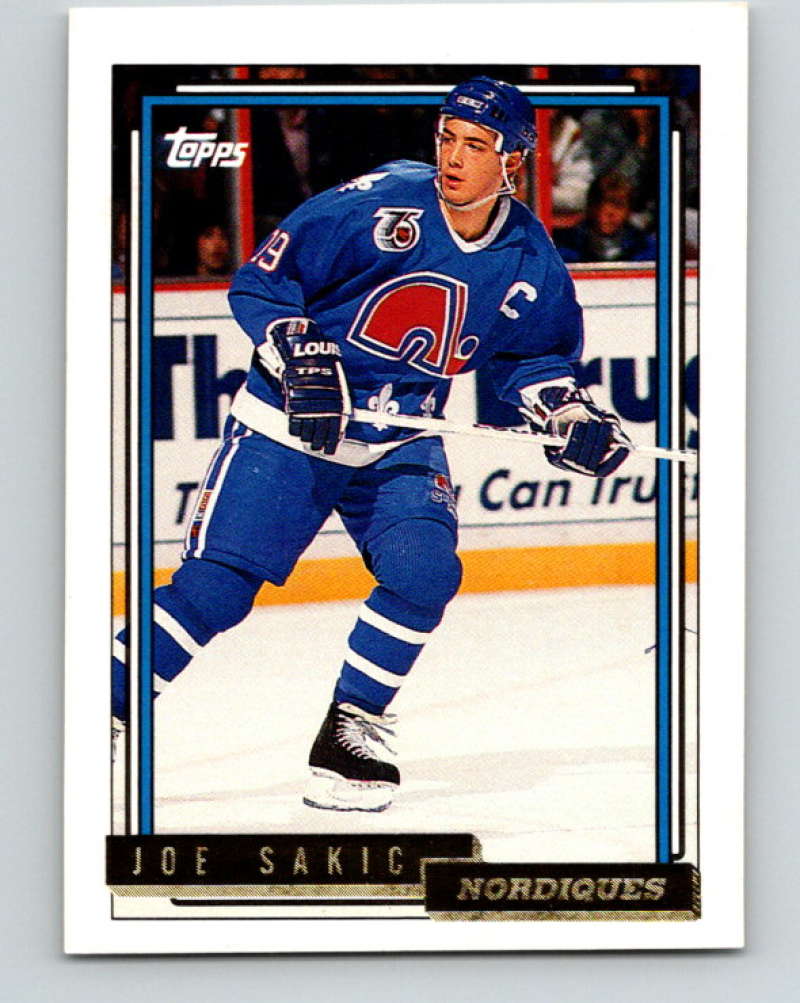 1992-93 Topps Gold #495G Joe Sakic Mint Quebec Nordiques