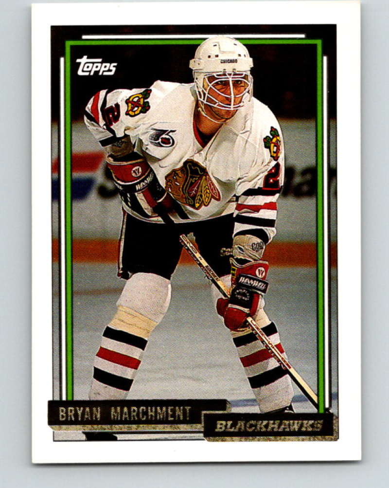 1992-93 Topps Gold #501G Bryan Marchment Mint Chicago Blackhawks