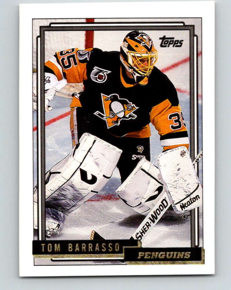 1992-93 Topps Gold #503G Tom Barrasso Mint Pittsburgh Penguins  Image 1