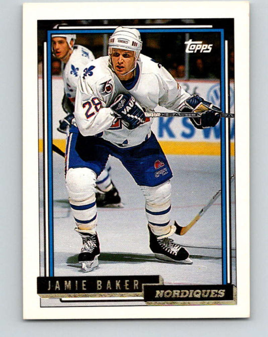 1992-93 Topps Gold #506G Jamie Baker Mint Quebec Nordiques  Image 1