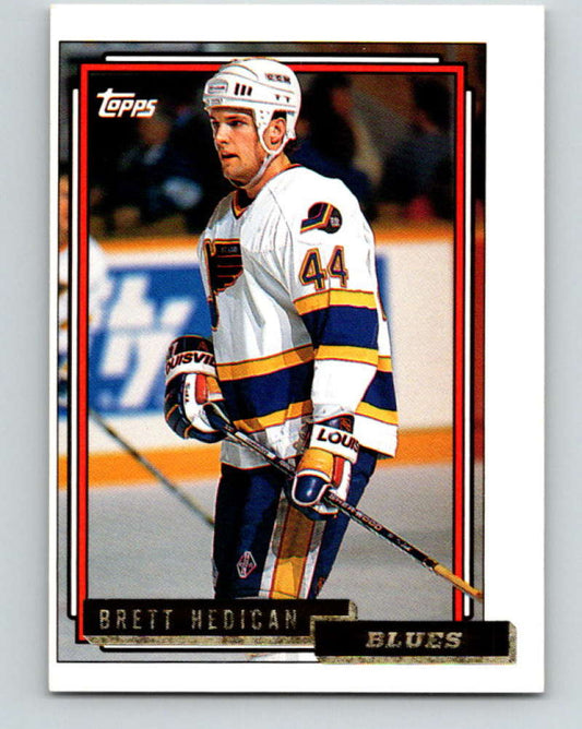 1992-93 Topps Gold #517G Bret Hedican UER Mint St. Louis Blues  Image 1