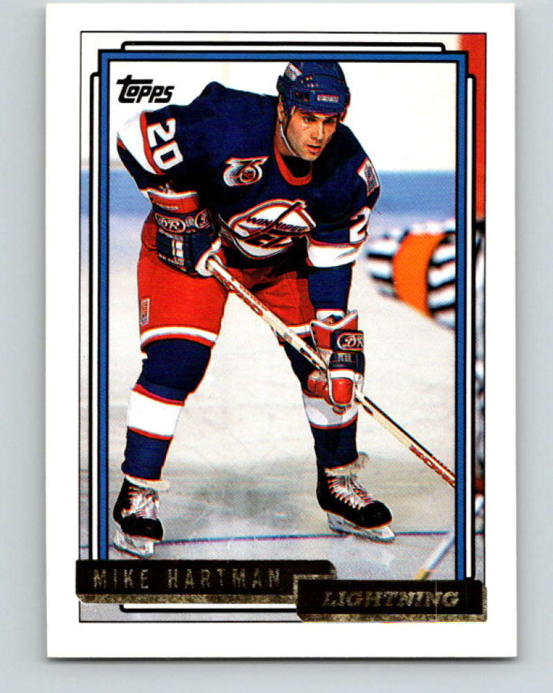 1992-93 Topps Gold #518G Mike Hartman Mint Winnipeg Jets