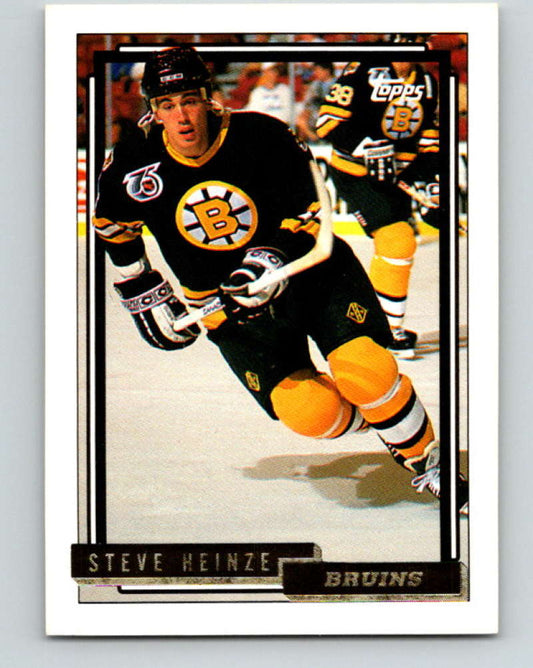 1992-93 Topps Gold #519G Steve Heinze UER Mint Boston Bruins  Image 1