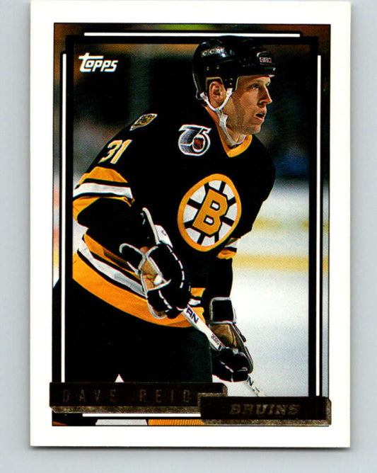 1992-93 Topps Gold #521G David Reid Mint Boston Bruins  Image 1