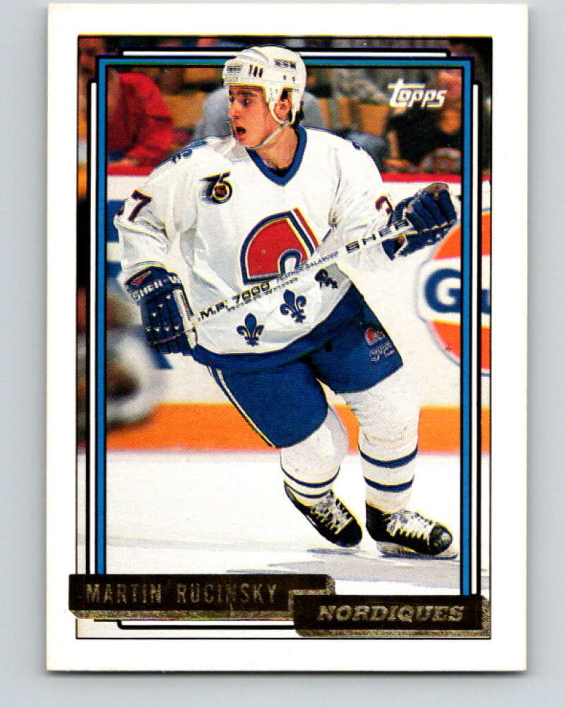 1992-93 Topps Gold #523G Martin Rucinsky Mint Quebec Nordiques