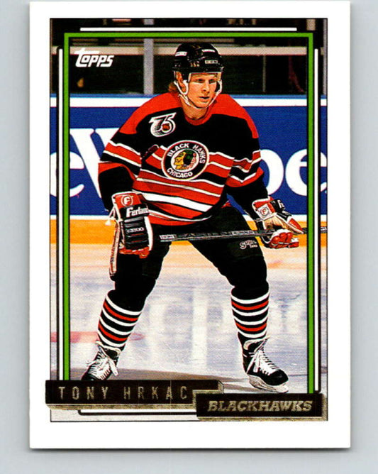 1992-93 Topps Gold #524G Tony Hrkac Mint Chicago Blackhawks  Image 1