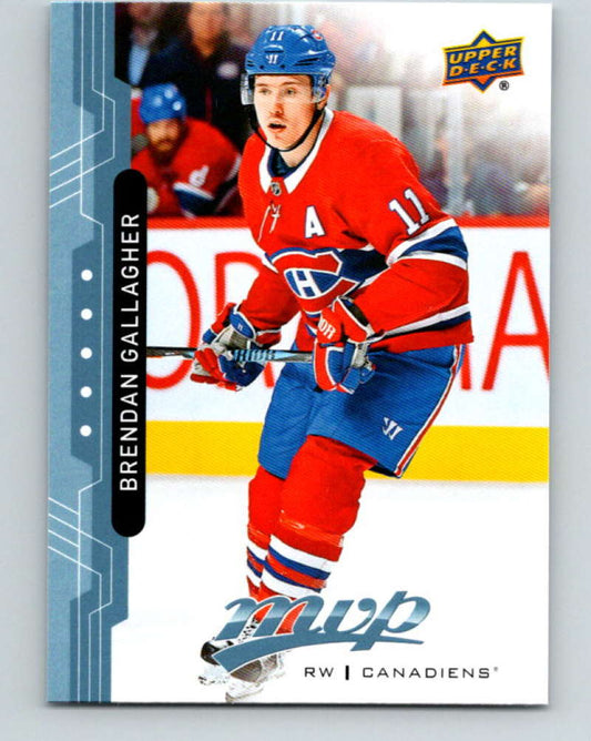 2018-19 Upper Deck MVP #187 Brendan Gallagher Mint Montreal Canadiens  Image 1
